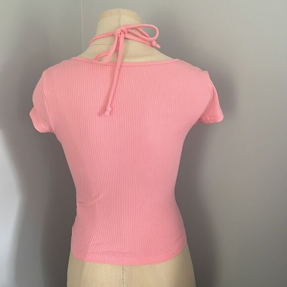 NWOT American Eagle Short Sleeve Ribbed Top Size XS - Picture 5 of 6